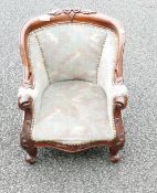 Reproduction Dolls Ornate Arm Chair: