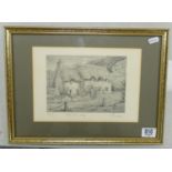 Framed Limited Edition Signed Print: dated 1979, frame size 29 x 39cm
