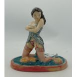 Peggy Davies Erotic Figure Phoebe:limited edition with later over-painting by vendor with nail