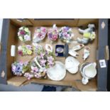 A collection of Floral Fancies & similar floral decorated items etc