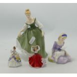 Boxed Royal Doulton Lady Figures: Fair Lady, Mary Had a Little Lamb together with similar