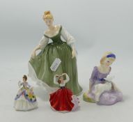 Boxed Royal Doulton Lady Figures: Fair Lady, Mary Had a Little Lamb together with similar