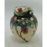 Moorcroft Meadow Charm Patterned Ginger Jar: height 11cm