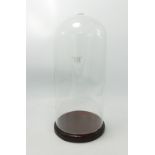 Tall Glass Dome & Stand: height 34cm