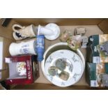 A mixed collection of items to include: Boxed Royal Albert Floral Cup & Saucers, Lilliput Lane