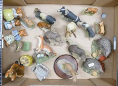 A collection of Resin & similar animals & ornaments :