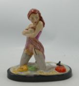 Peggy Davies Erotic Figure Phoebe:limited edition with later over-painting by vendor with nail