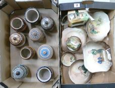 A collection of Royal Doulton Dickens Embossed Series Ware including: Bowls, Plates, Saucers &