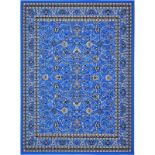 A brand new 'Unique Loom' branded rug: Kashan Collection Blue 300cm x 400cm.
