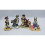 Royal Doulton Bunnykins figures to include: Liberty Bell DB257, Nelson DB365, George Washington