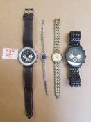 2 X Gents Rotary Chronospeeds watches: together with 2 Ladies Rotary watches