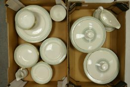 A collection of Royal Doulton Berkshire patterned dinner ware to include: tureens, dinner plates,