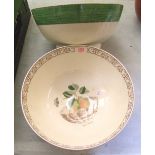 Two Wedgwood 'Sarah's Garden' large mixing bowls: 31cm in diameter (2).