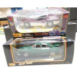 Boxed Maisto 1:18th Scale Model Cars: Jaguar MKII & Corvette(2)