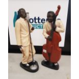 Two Large Figures of Jazz Musicians:
