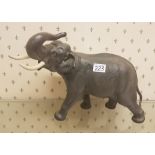 Beswick large Elephant with trunk in Salute: model 1770 matt.