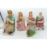 Four King Arthur Theme Character Jugs: height of tallest 19cm(4)