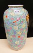 A large Chinese vase with floral decoration: