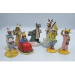 A collection of Royal Doulton Bunnykins: to include Liberty Bell DB257, Tourist DB190, Sightseer