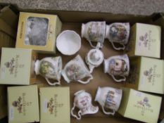 A collection of Brambly Hedge beakers to include Spring: summer, Winter, Autumn, Wedding and