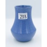 Moorcroft powder blue vase: impressed marks to base, 15cm in height.