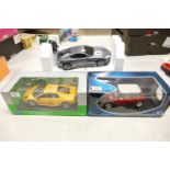 Boxed 1:18th Scale Model Cars including: Solido Mini Clubman, Welly Lamborgini Murcielago & M& S