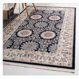 A brand new 'Unique Loom' branded rug: Nain Collection Blue 305cm x 395cm.