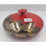 Peggy Davies Large Ruby Fusion Vase: