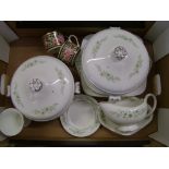 Wedgwood 'Westbury' pattern dinnerware items: 2 x tureens, gravy boat and stand, serving plates