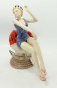 Peggy Davies Limited Edition figure Marilyn Monroe playmate: over-painted splash marks noted