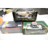 Boxed 1:18th Scale Model Cars including: Burago Mercedes SSK 1928 , Corgi MGF & Fiat 131 Abrath(3)