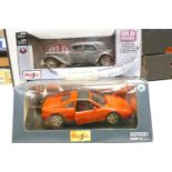 Boxed Maisto 1:18th Scale Model Cars: Ferrari 348TS & Citroen 15CV(2)