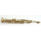 Early 20th century Hawkes & Sons, Denman Street, London Cased XX Century Soprano Saxophone: With