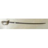 A George IV sword with a wire bound fish skin grip: GR IV sypher, no sheath.
