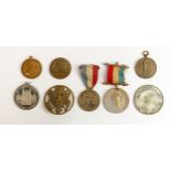 A collection of commemorative medals, badges & medallions including: Austrian Bravery Medals,