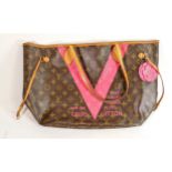 Louis Vuitton Tote bag: Length 46cm internal marking to fabric liner.