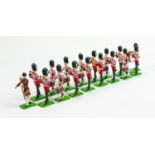 A Collection of William Britains Metal Life Guard Band Figures: Marked 2006 W Britian WBLE 1,2,3