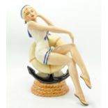 Peggy Davies prototype figure Marilyn Monroe playmate: Measures 22cm high, marked on base - Not