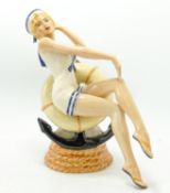 Peggy Davies prototype figure Marilyn Monroe playmate: Measures 22cm high, marked on base - Not