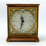 Oak cased Elliot miniature Bracket clock retailed by Piddocks & sons: