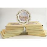 A collection of Brambly Hedge plates: To include wedding plate, Old Oak Palace, Supper, Store Stump,
