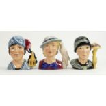 Kevin Francis limited edition character busts: Young Peggy Davies, Clarice Cliff & Susie Cooper (3)