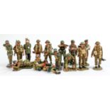 A collection of King & Country metal soldier figures including items from: Bastogne, Tommies,