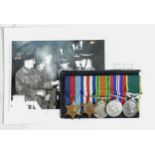A group of WWII medals awarded to 326647 Gnr A. Simpson R.A: Including Territorial Efficient service