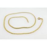 9ct gold necklace, 5.5g:
