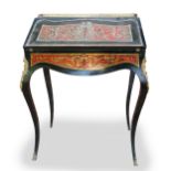 French 19th century Bureau de Dame Ormolu mounted Boulle desk: A pleasing desk of dainty