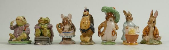 Beswick BP3 Beatrix Potter figures: Benjamin Bunny, Mr Jackson, Cecily Parsley, Benjamin Bunny,