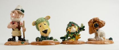 John Beswick limited edition The Herbs figures: Bayleaf the Gardener, Parsley the Lion, Sage the