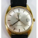Omega Seamaster automatic gentlemans wrist watch: c1970s, gold plated case with date dial and
