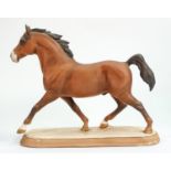 Beswick Arab stallion 2242: In unusual brown matt glaze (unmarked)